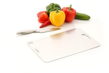 Stainless Steel Chopping Board Vegetable,Fruit Cutting, Kneeding, Cake Prep, Heavy Duty Chopping-Board